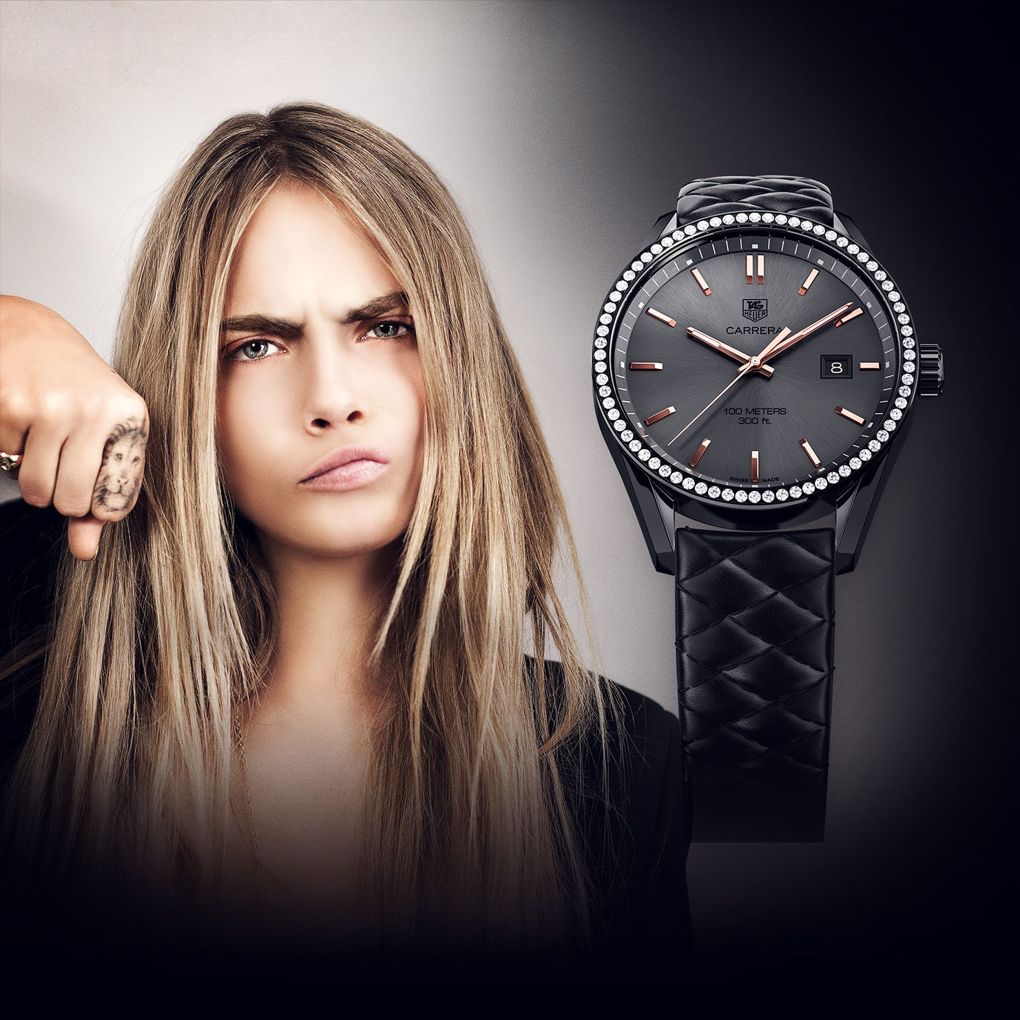 News Cara Delevingne Auctions Off Her Tag Heuer For Lion Conservation Time And Tide Watches