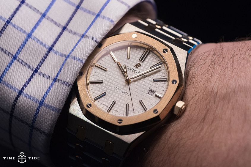 Ap royal oak online two tone rose gold