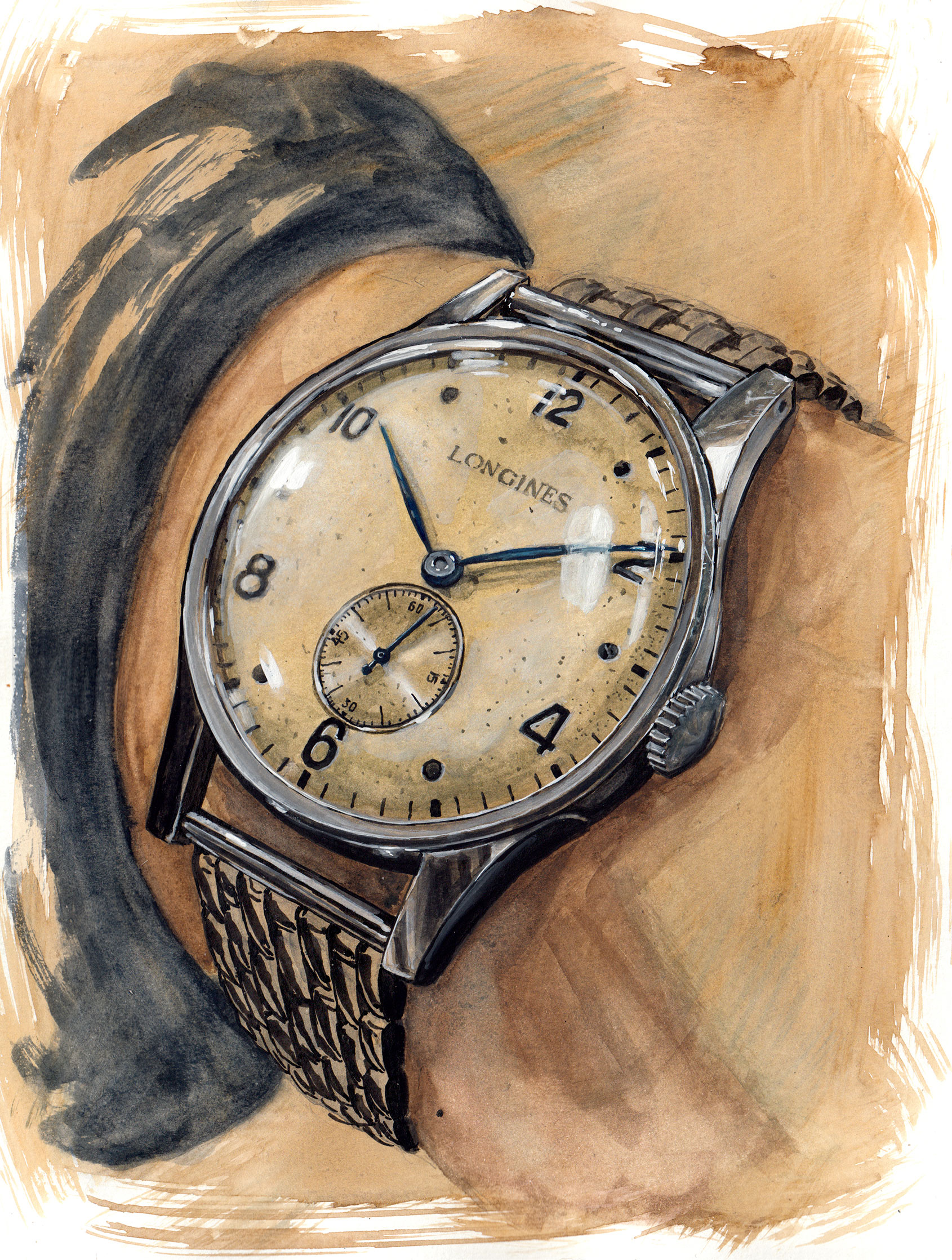 This Longines Heritage 1945 oozes old school charm