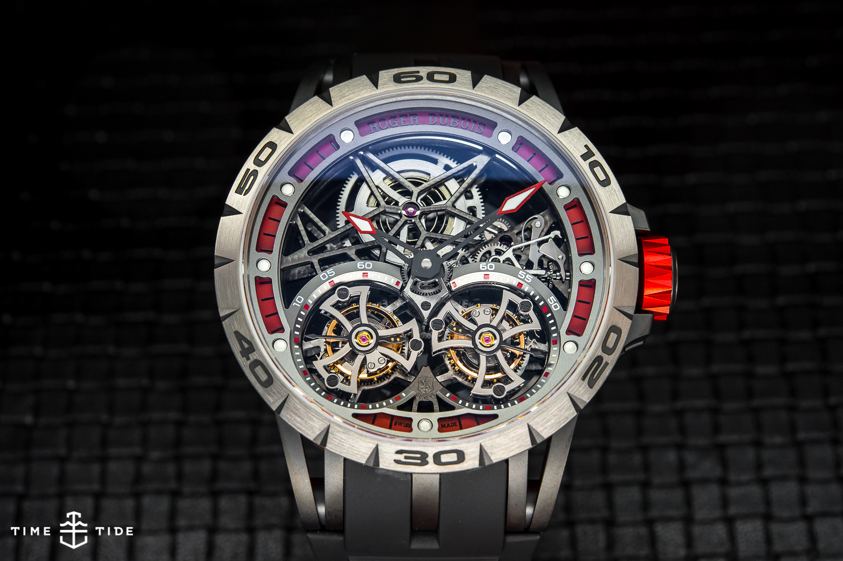 Excalibur skeleton double flying cheap tourbillon