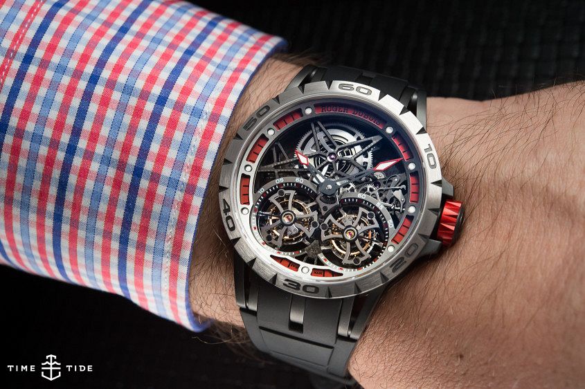 Roger dubuis double flying tourbillon hot sale