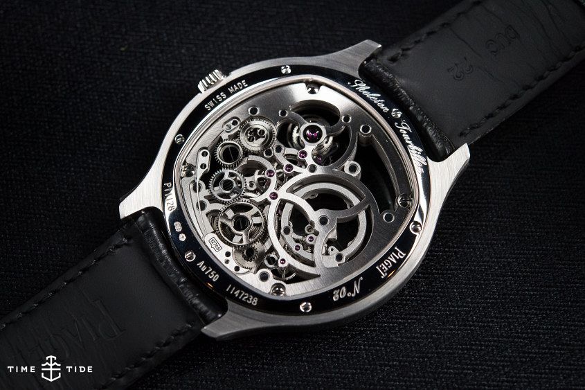 A labour of love. The hand-finished movement of the Emperador Coussin (Image by Kristian Dowling/Time+Tide Images).