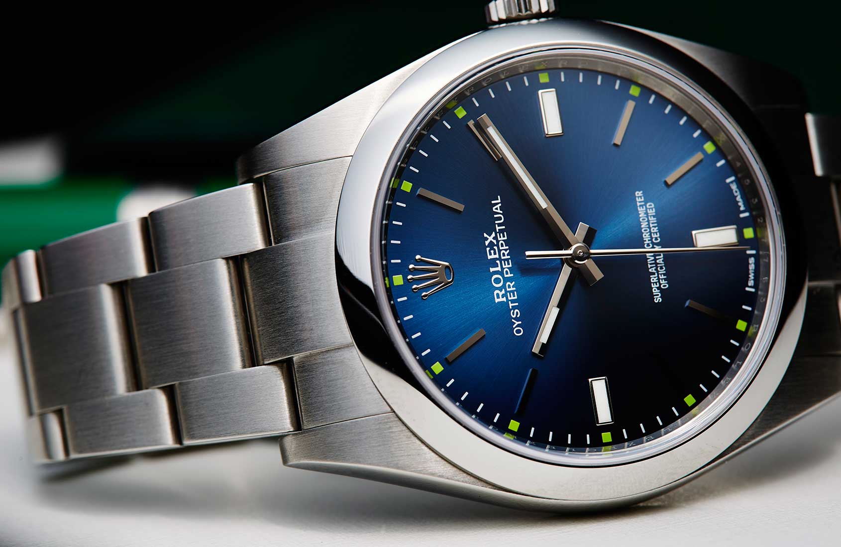 rolex oyster perpetual 39 blue review