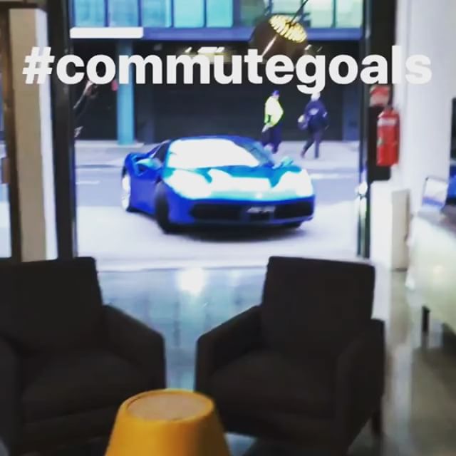 The @ferrari 488 Spider dropped into the office this morning ️