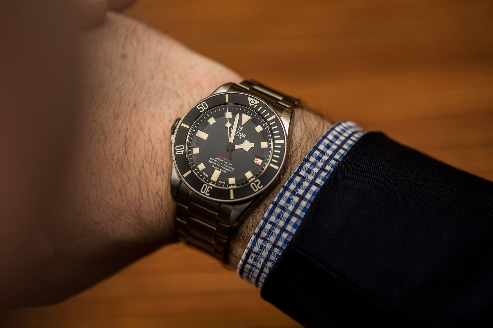 Tudor pelagos 2025 lhd on wrist