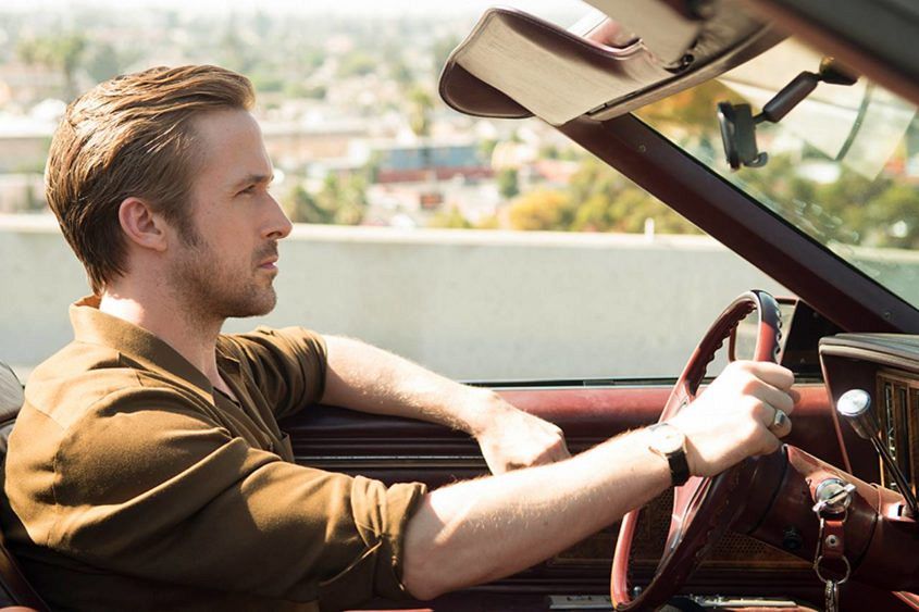 Ryan Gosling wears mystery gold Omega watch