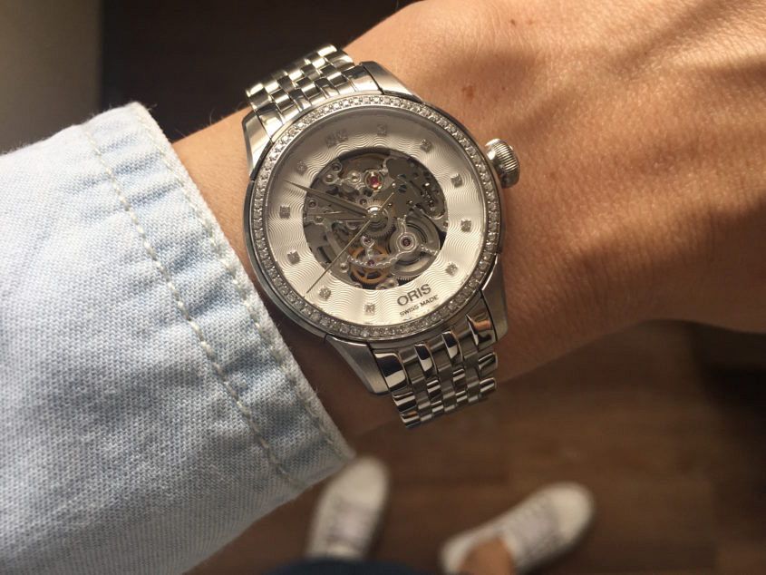 Oris Artelier Skeleton Diamonds is a Modern Feminist Watch