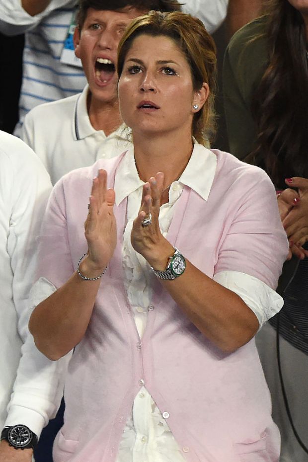 Mirka Federer and the coolest Rolex Day Date ever