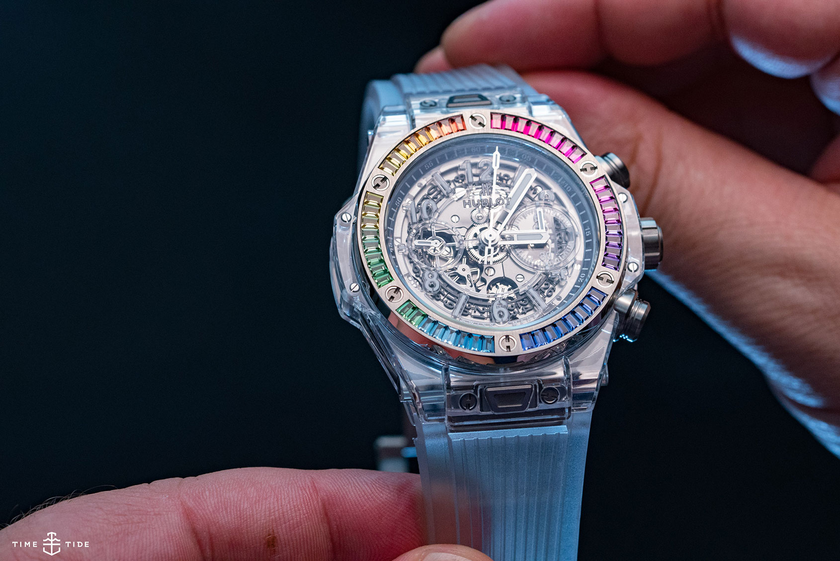 Hublot Big Bang Rainbow Sapphire Hands on Review of Something