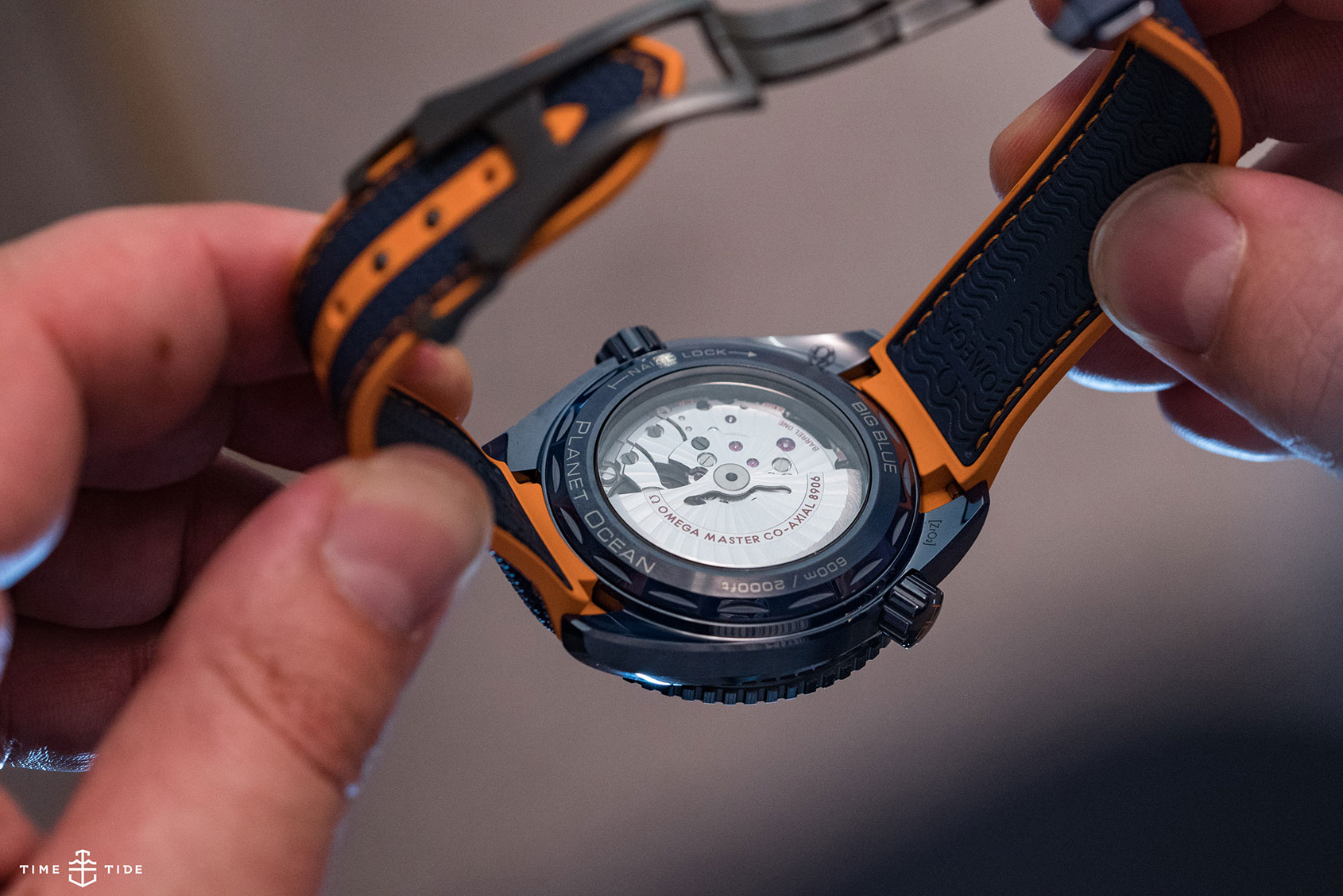 planet ocean orange strap