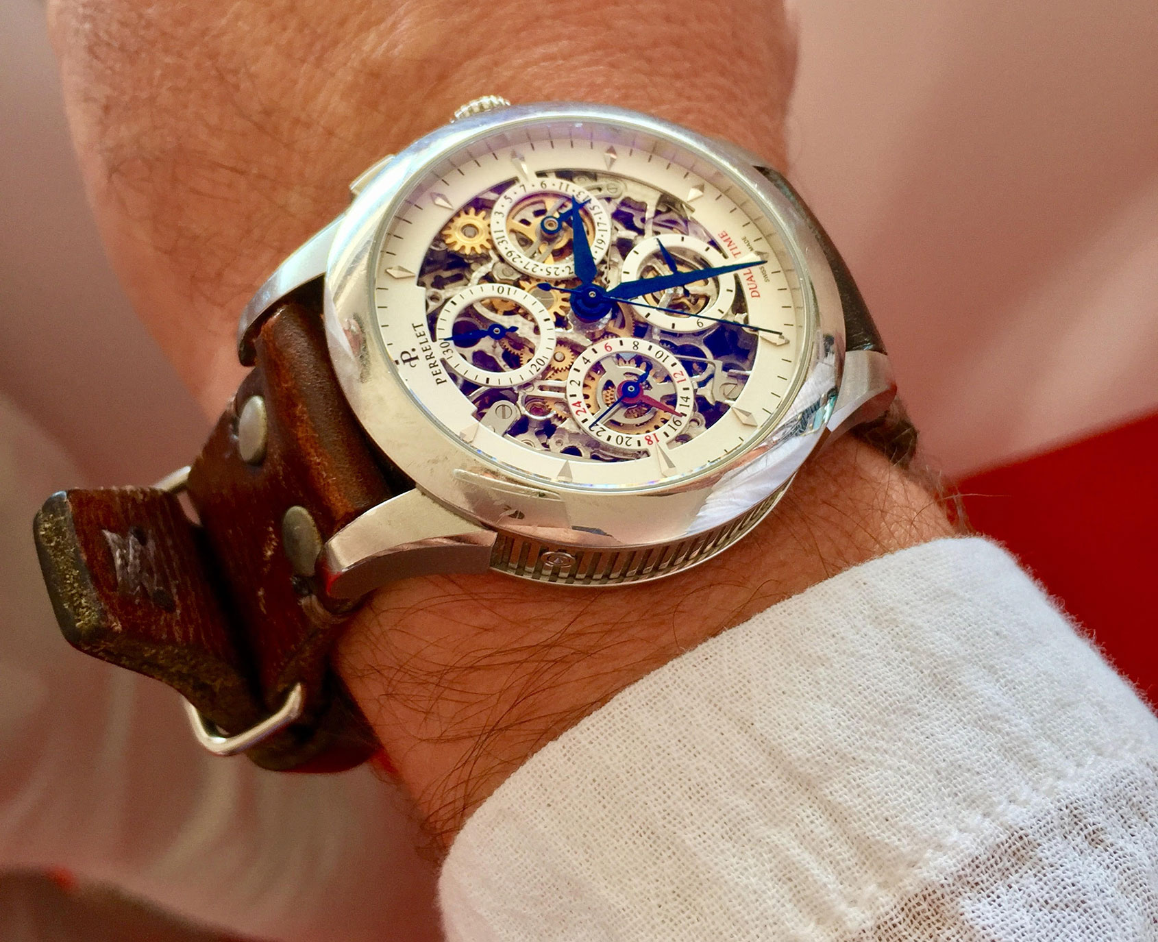 Skeleton hot sale chronograph watch