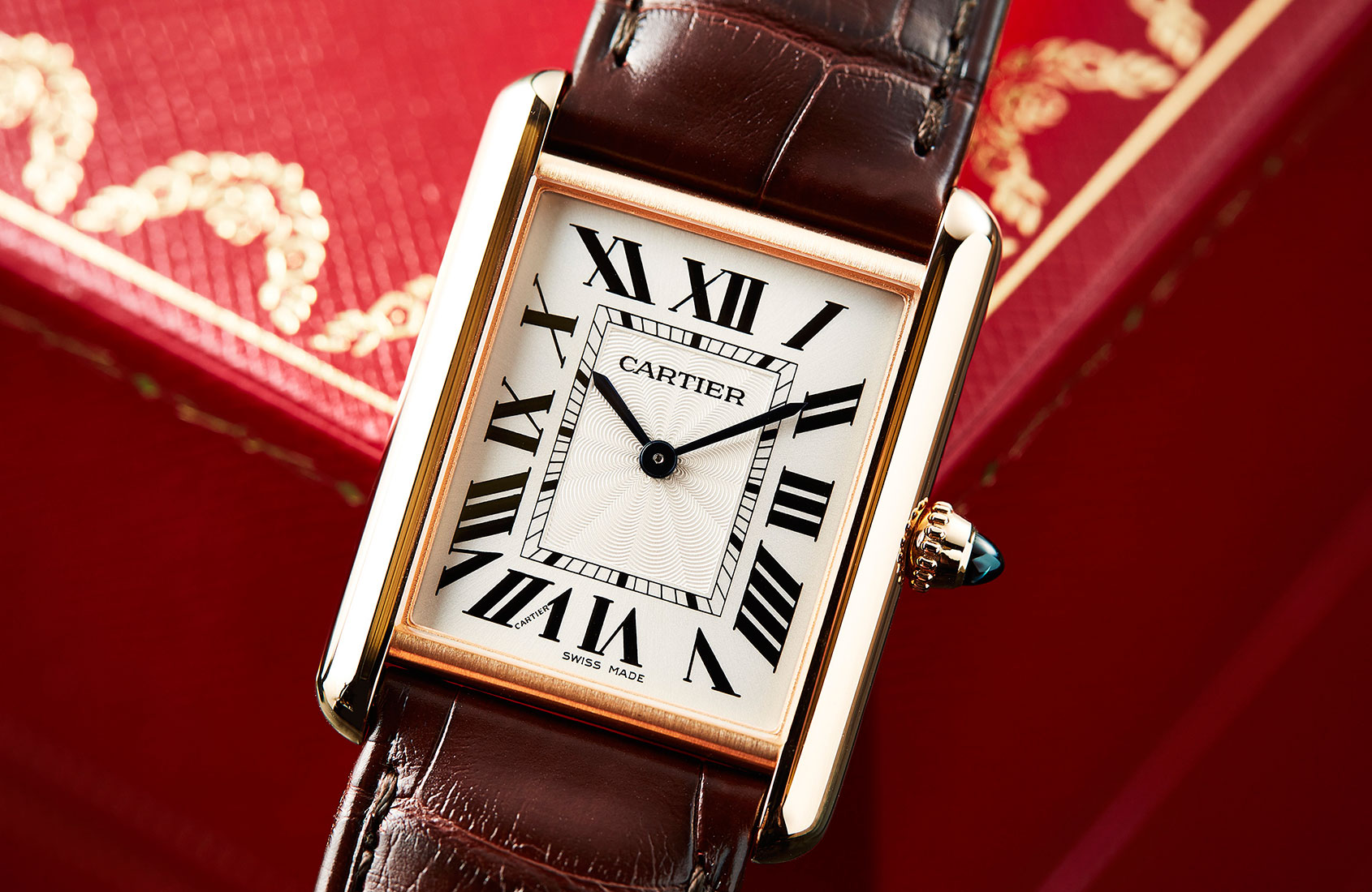 cartier tank louis pink gold