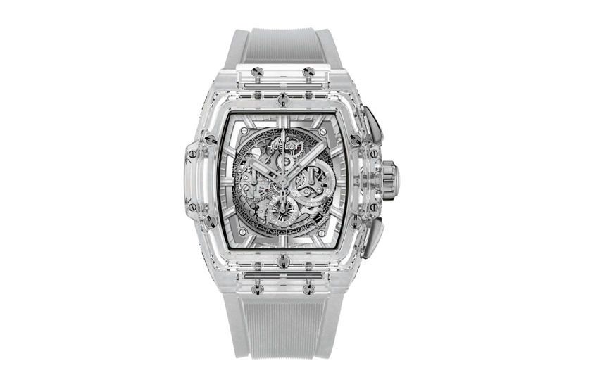 Transparent hublot sale watch