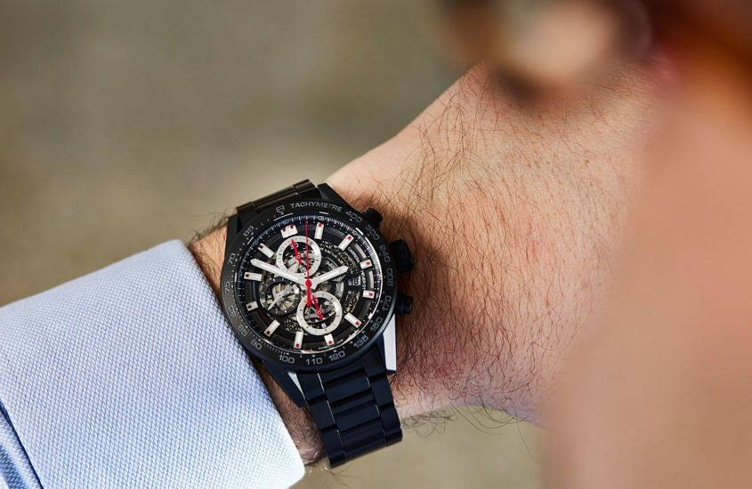 Hands-on Review - TAG Heuer Carrera Heuer-01 Full Black Matt Ceramic -  Monochrome Watches