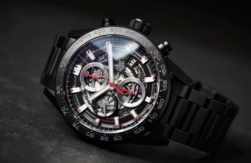 Tag heuer skeleton outlet black