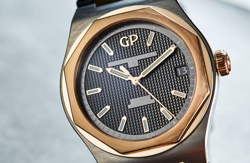 Girard-Perregaux Laureato in titanium and pink gold