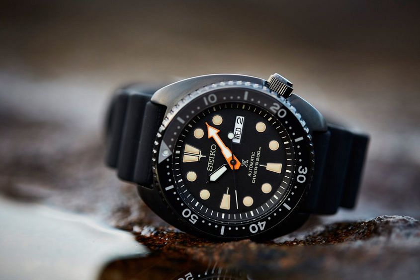 Seiko turtle hotsell all black