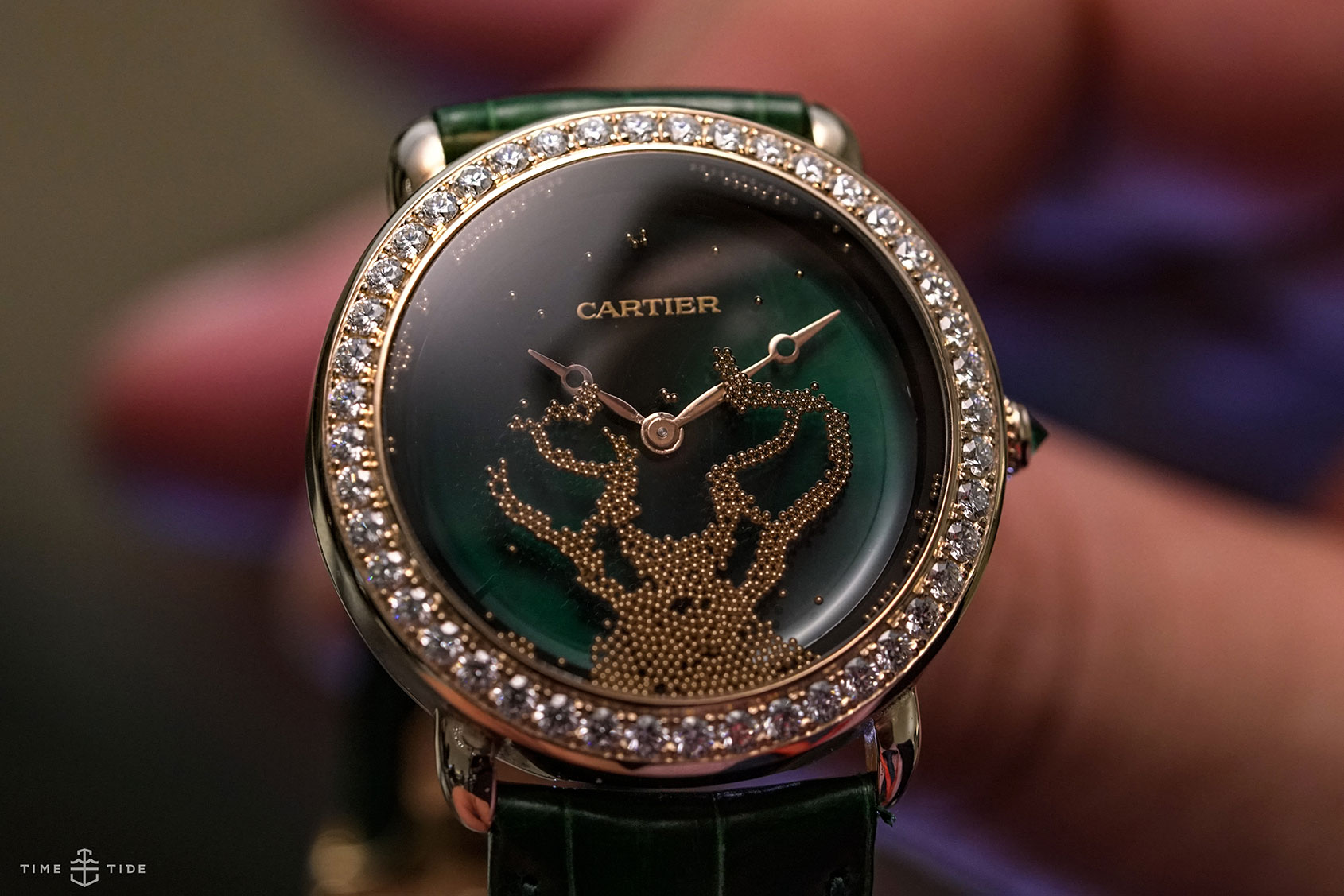 cartier watch with panther face