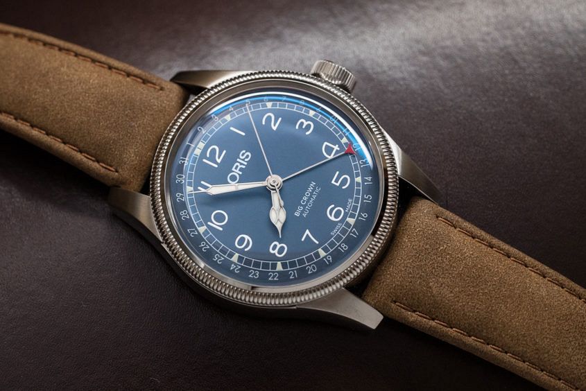 Oris big best sale crown blue