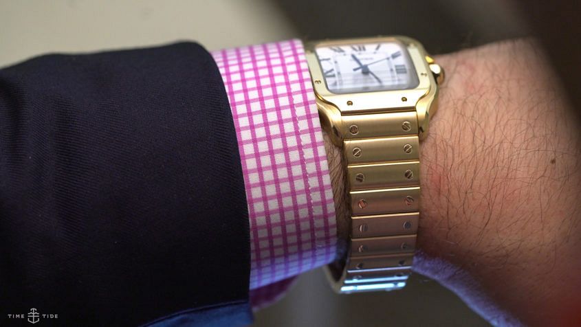 HANDS ON This watch means business the Cartier Santos in yellow