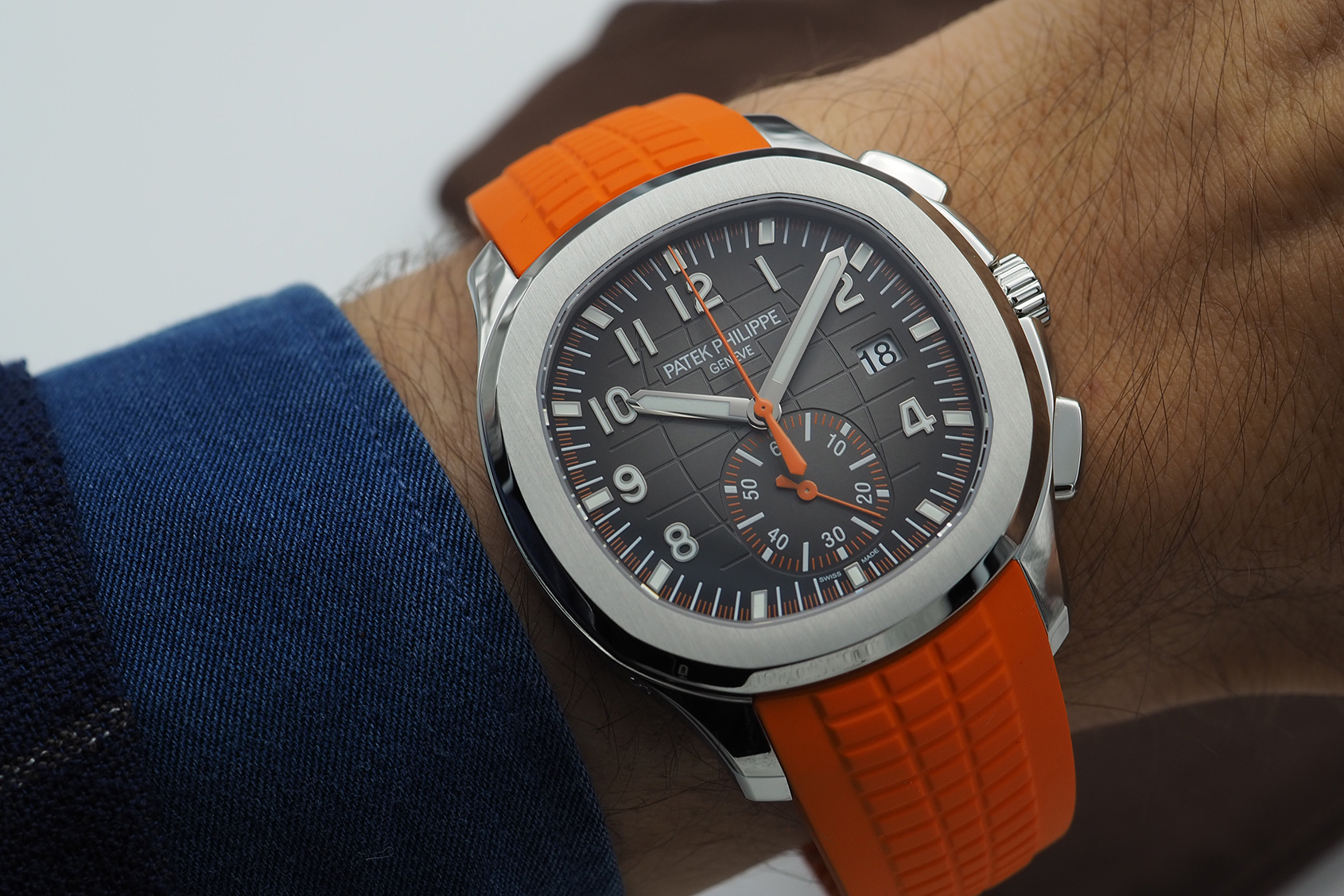 Orange band watch new arrivals