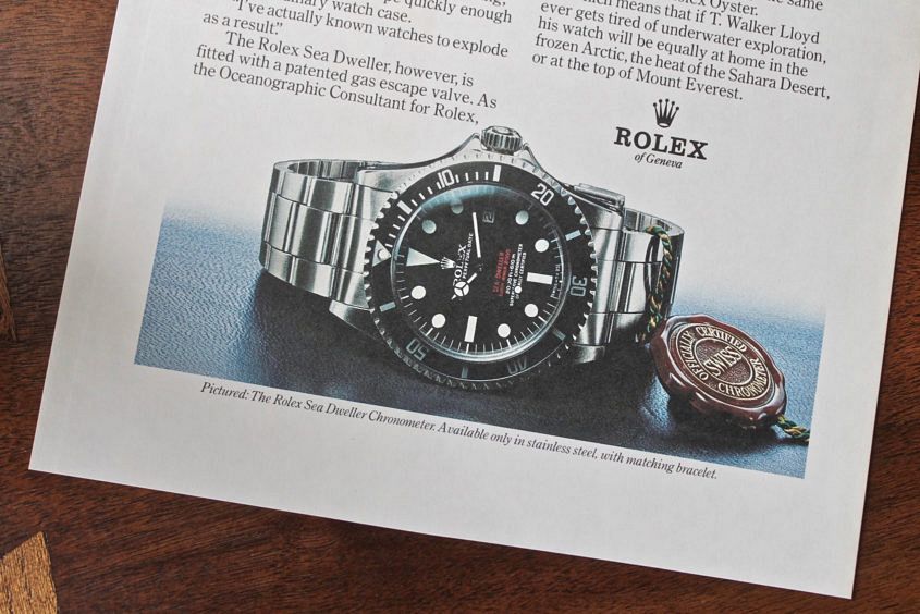 Vintage rolex clearance ads for sale