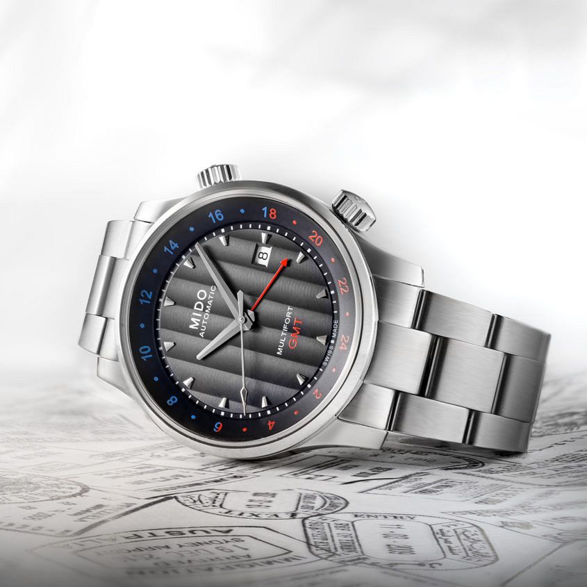 INTRODUCING Strong looks and value the Mido Multifort GMT