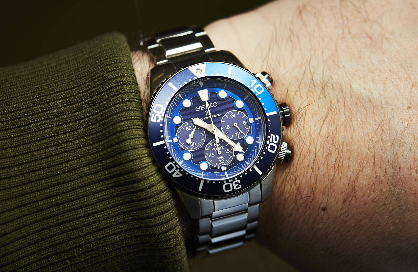 seiko save the ocean solar chronograph