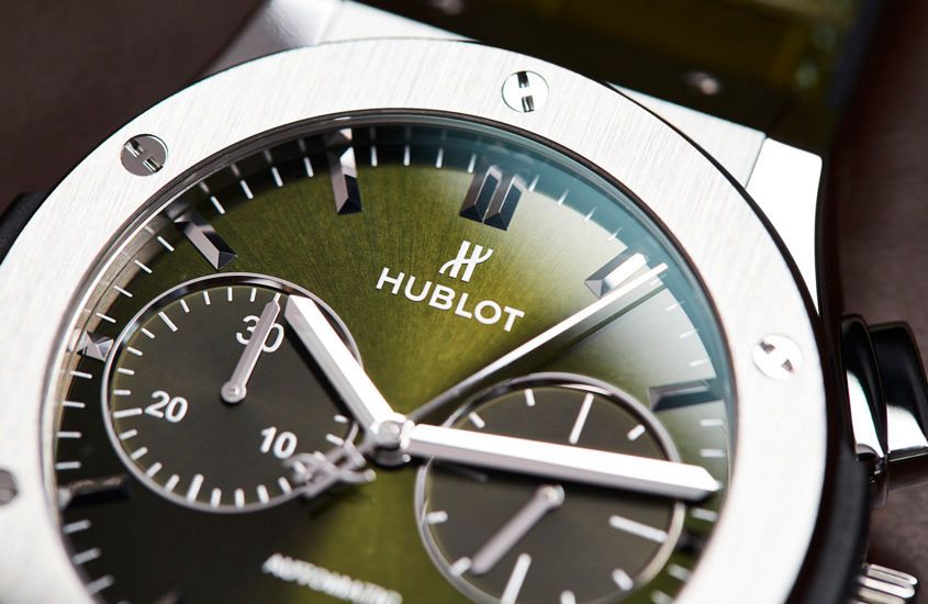 Hublot classic discount fusion chronograph green