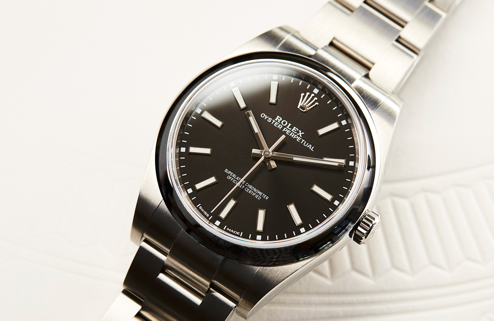 rolex 39mm oyster perpetual black