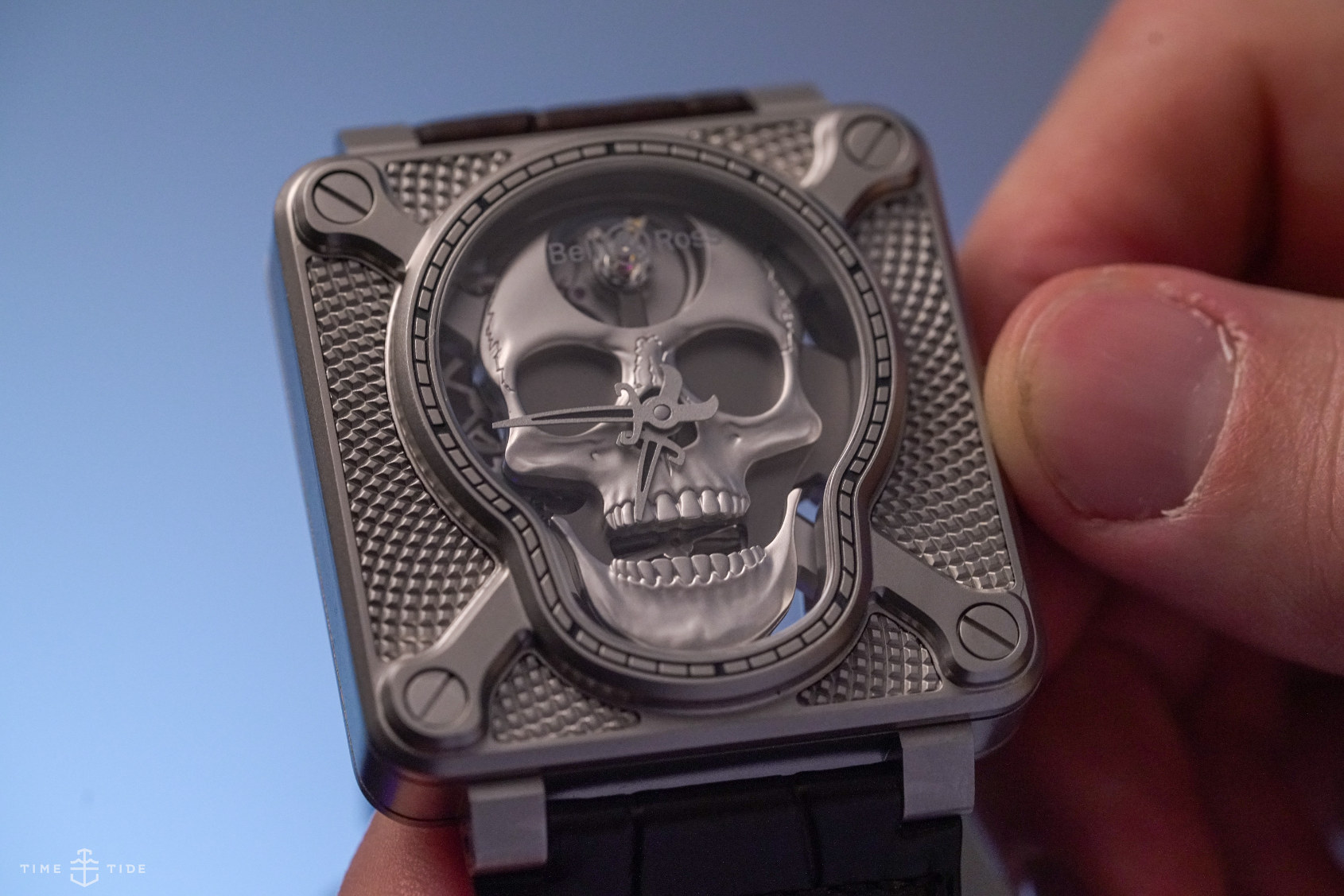 HANDS ON Put a smile on your dial the Bell Ross BR 01 Laughing Skull