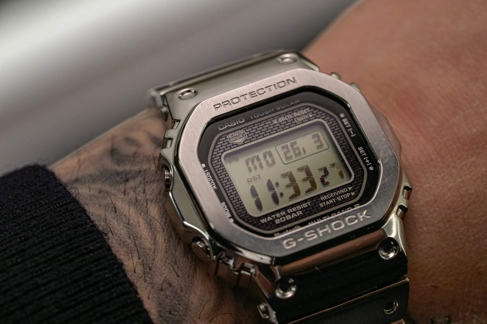 G-SHOCK GMWB5000D-1 35TH ANNIVERSARY SILVER ALL METAL MASTERPIECE