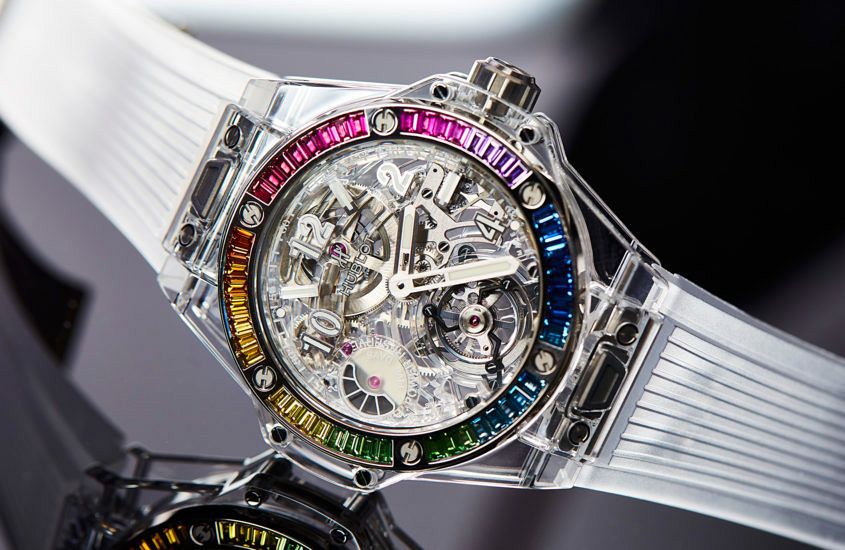 Hublot Big Bang Tourbillon Power Reserve 5 Days Sapphire Rainbow