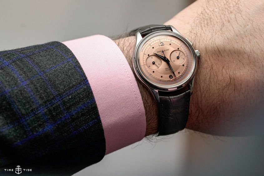 Montblanc Heritage Pulsograph on the wrist