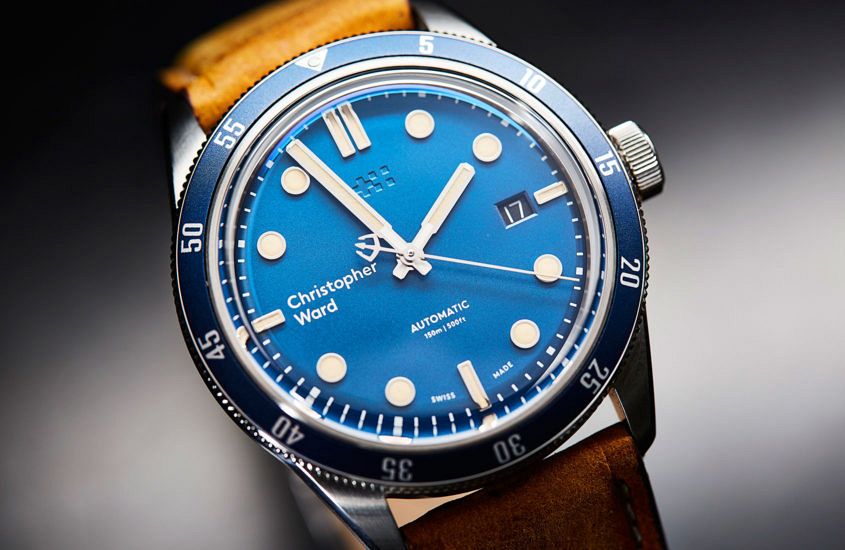 At Auction: A Christopher Ward C65 Trident Diver watch, featuring