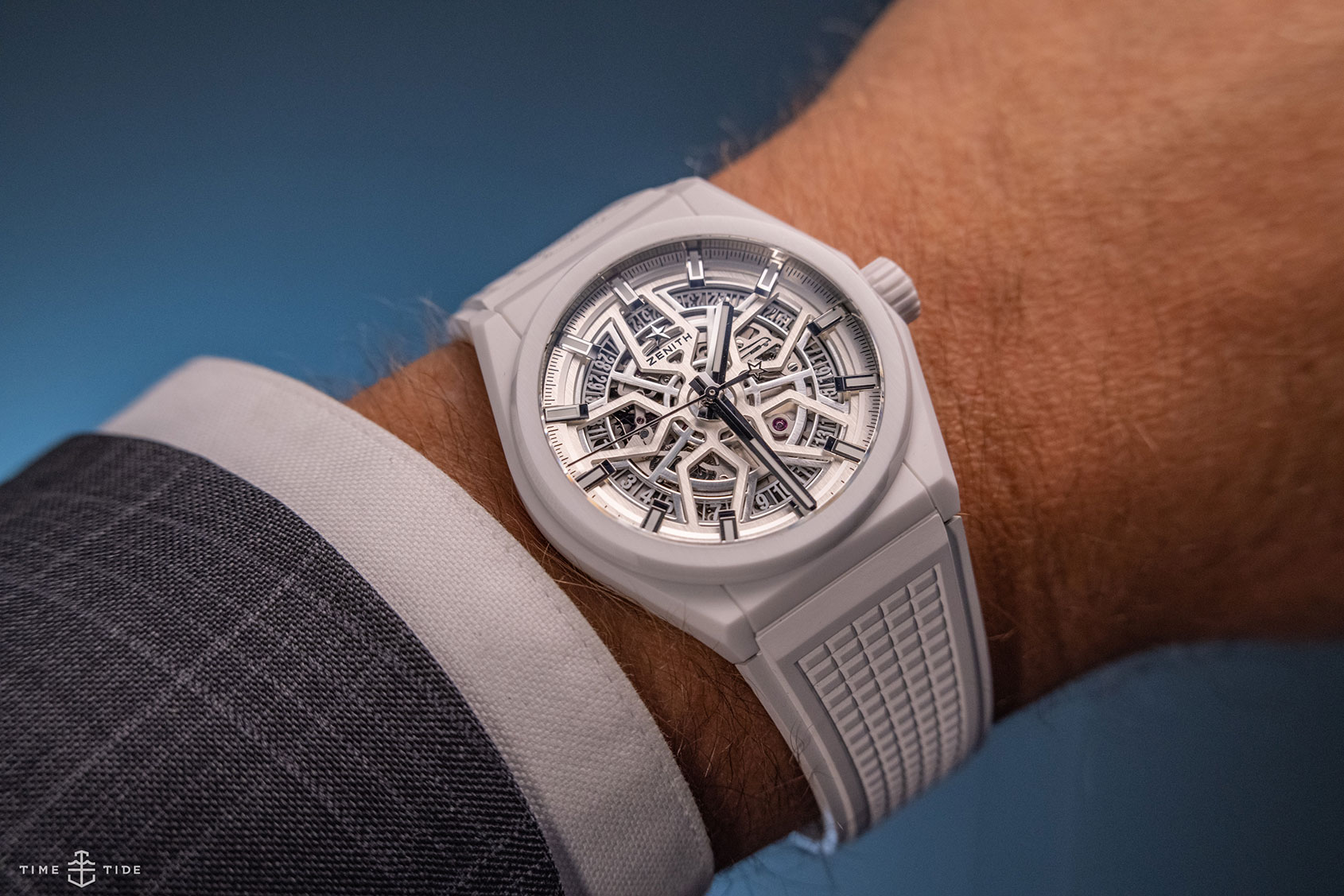 The Zenith Defy Classic in white ceramic