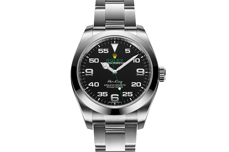 rolex air king double 9