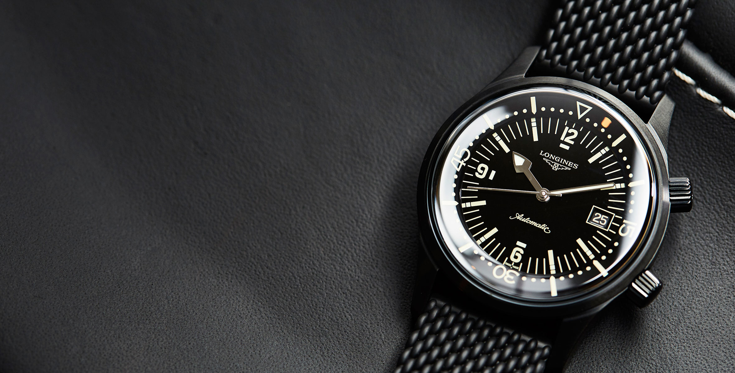 The Longines Legend Diver Black is now available for pre-sale in our ...