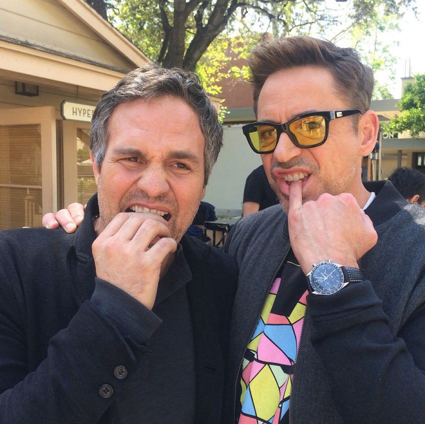 Robert Downey Jr's watch collection includes an Omega Speedmaster. 