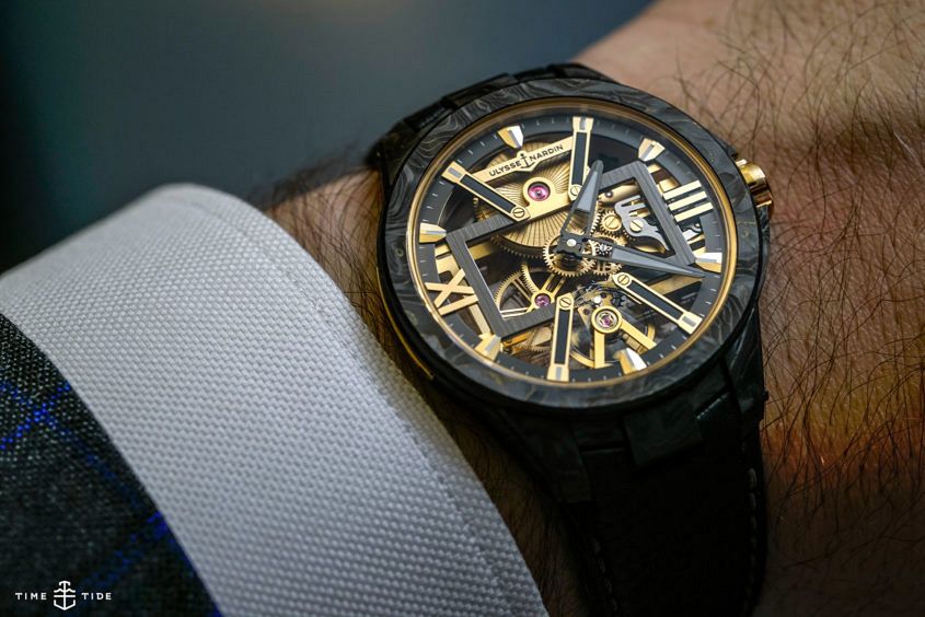 HANDS ON The Ulysse Nardin Executive Skeleton X in Carbonium Gold