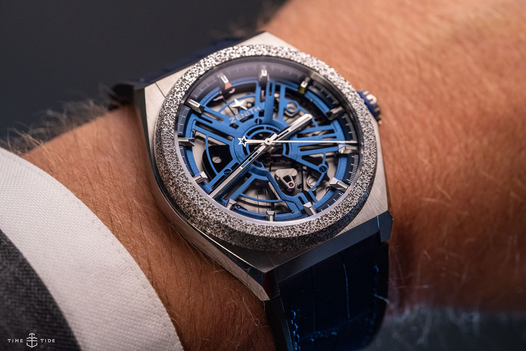 Chronomaster El Primero Open Black Dial Rose Gold Luxury Watch | Westime