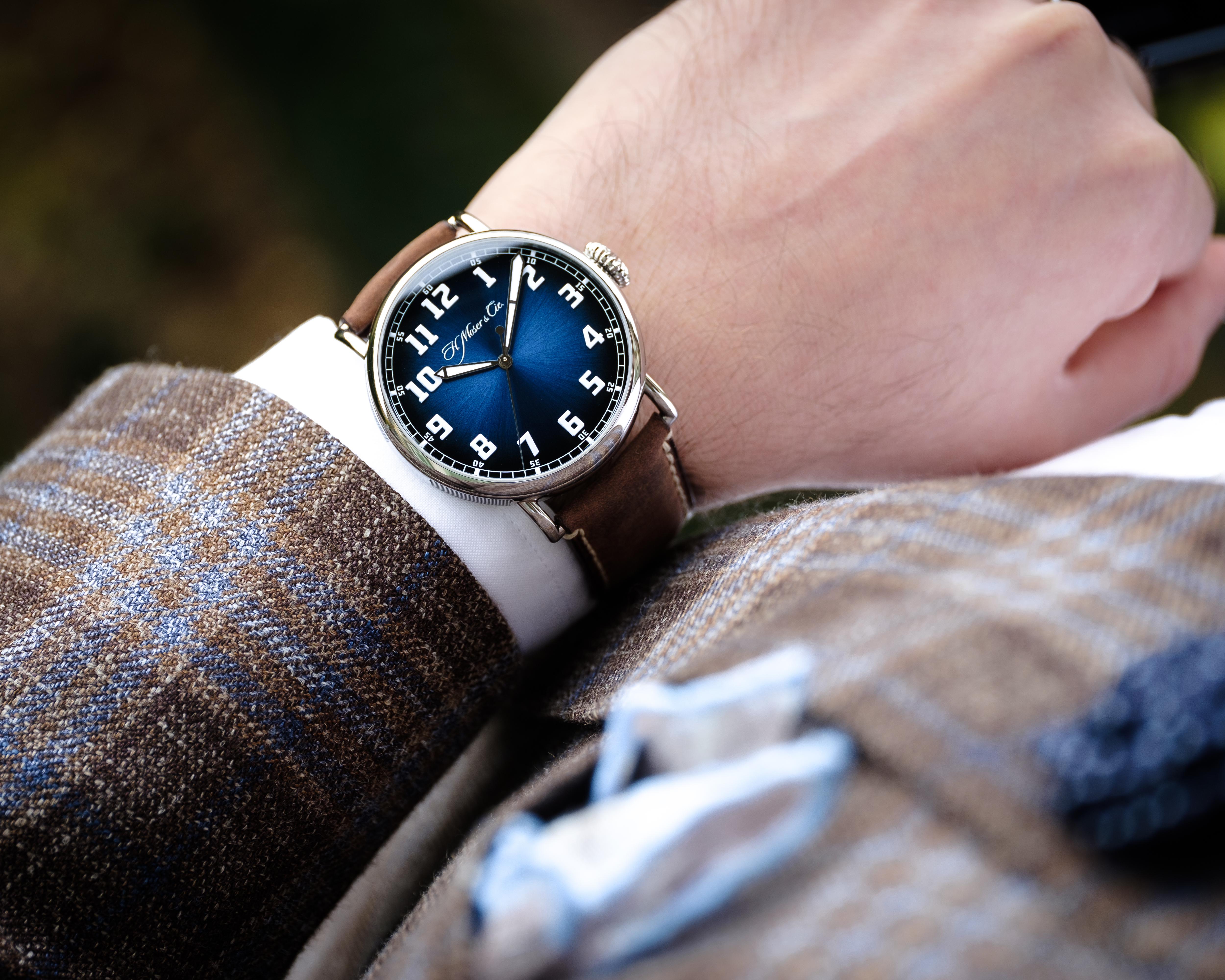 The H. Moser Cie. Heritage Centre Seconds Funky Blue