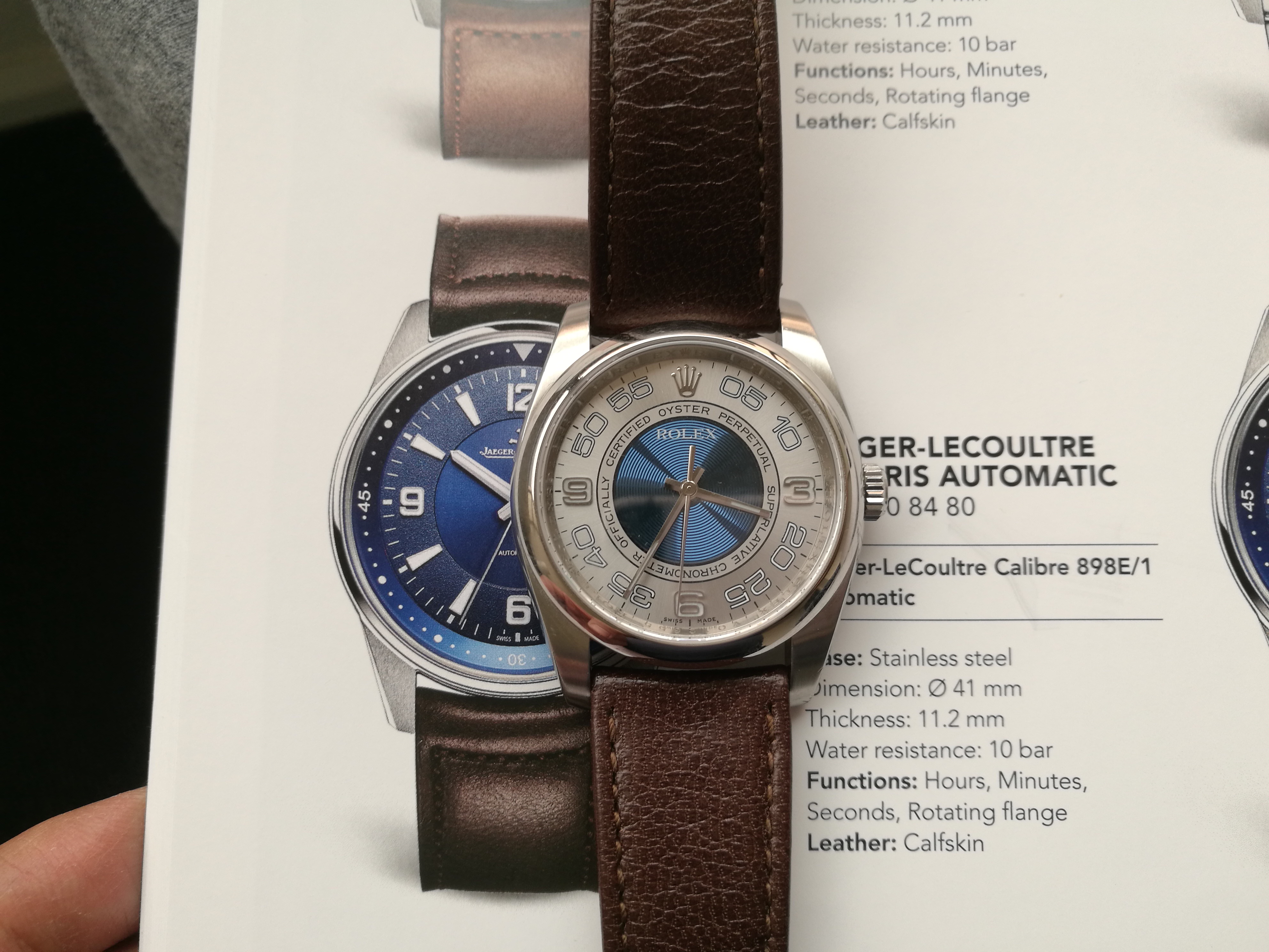oyster perpetual on leather