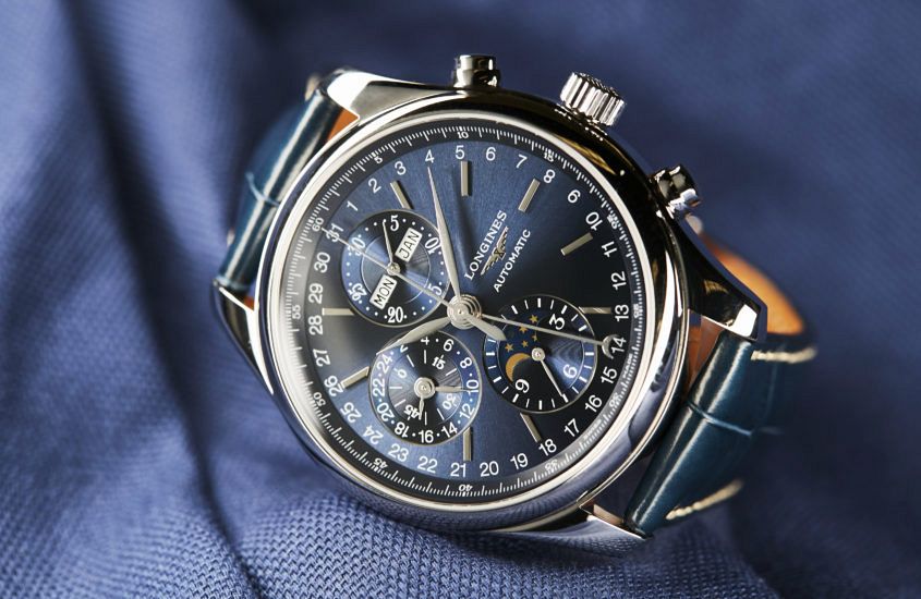 Longines Master Collection Complete Calendar Chronograph Automatic Blue