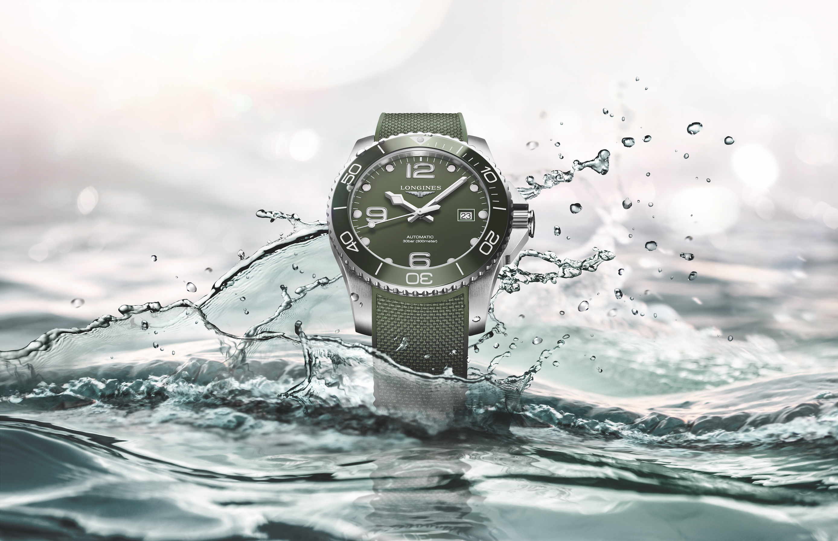 Longines discount watch green