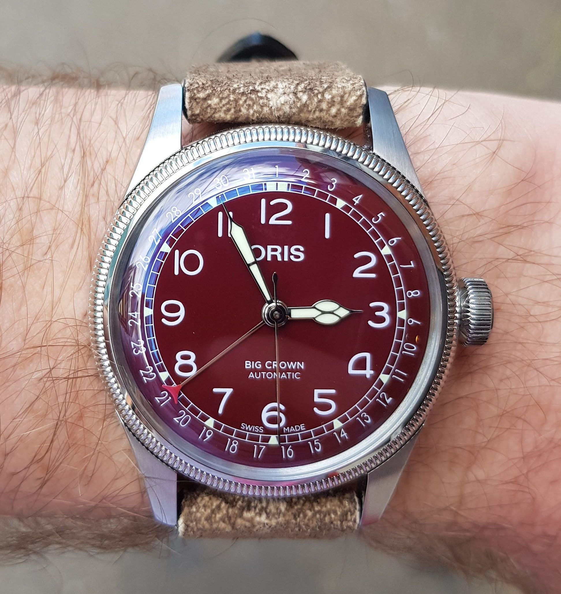 Oris best sale red dial