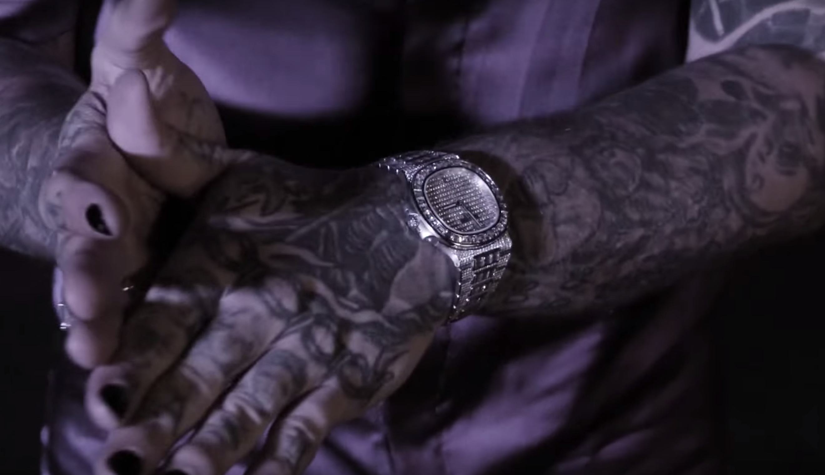 Post malone rolex with best sale the diamonds