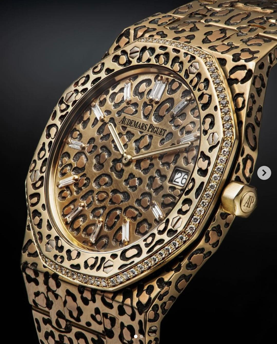 Warning Billie Eilish s custom leopard print Audemars Piguet