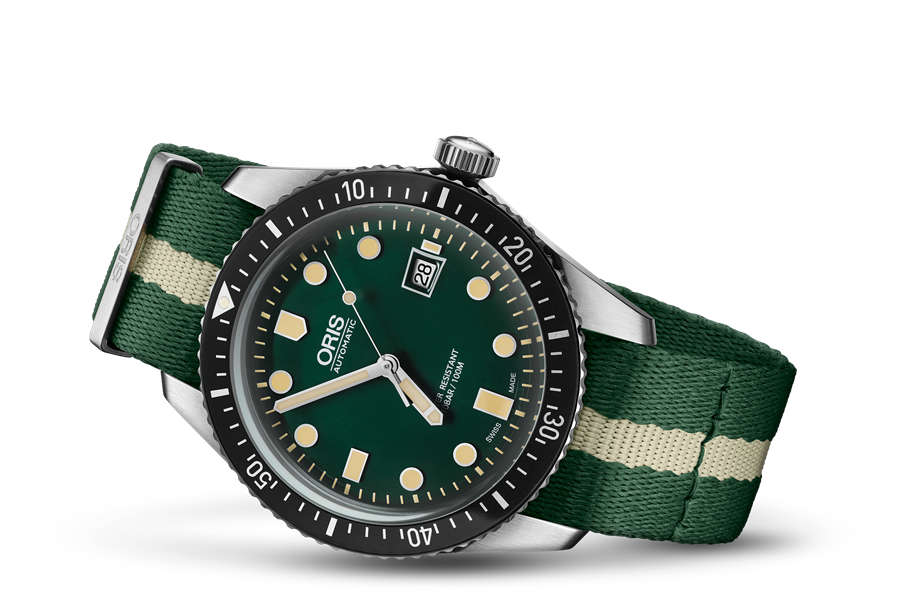 Oris 65 green outlet dial