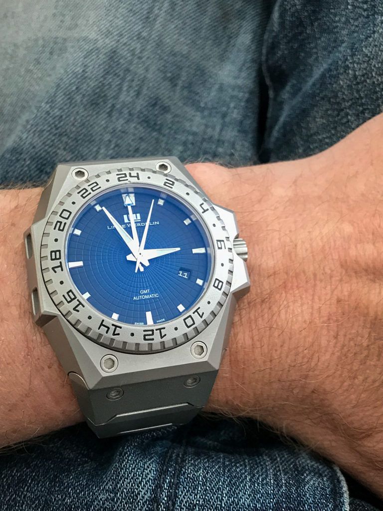 Linde Werdelin 3 Timer GMT blue dial
